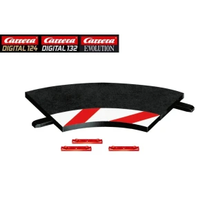 Carrera 124/132 20020551 – Cordolo interno per curva raggio 1 60 gradi – Pezzo singolo comprensivo di clip per aggancio