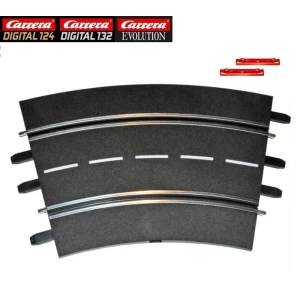 Carrera 124/132 20020572 – Curva raggio 2 30 gradi – Pezzo singolo comprensivo di clip per aggancio