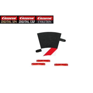 Carrera 124/132 20020590 – Cordolo interno per curva raggio 1 30 gradi – Pezzo singolo comprensivo di clip per aggancio