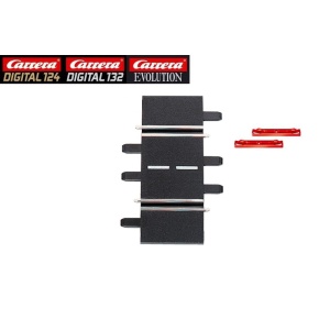 Carrera 124/132 20020612 – Rettilineo 1/4 lunghezza 8,6 cm – Pezzo singolo comprensivo di clip per aggancio