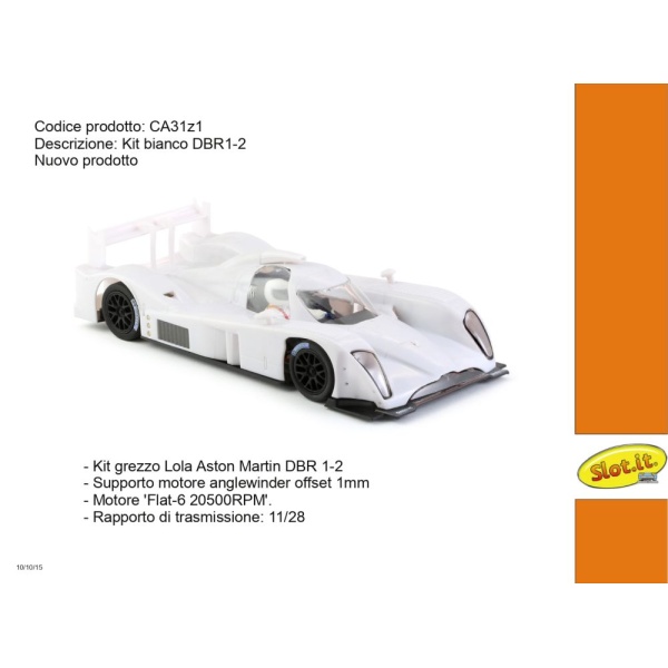 Slot.it CA31z1 Lola Aston Martin DBR1-2 White kit