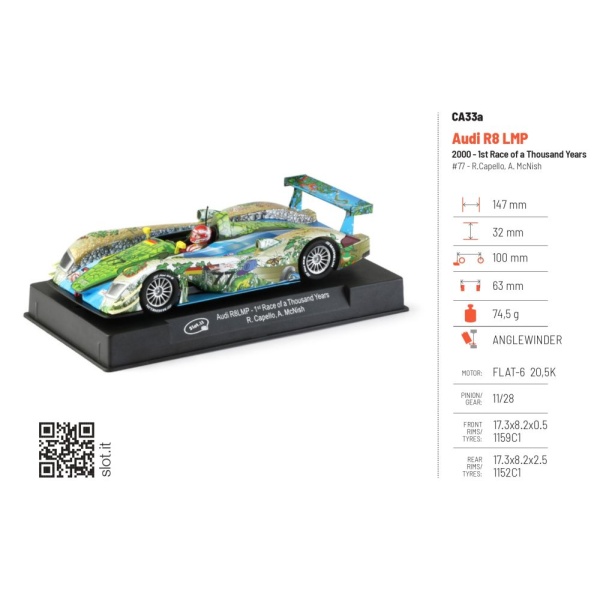 Slot.it CA33a Audi R8 LMP 2000