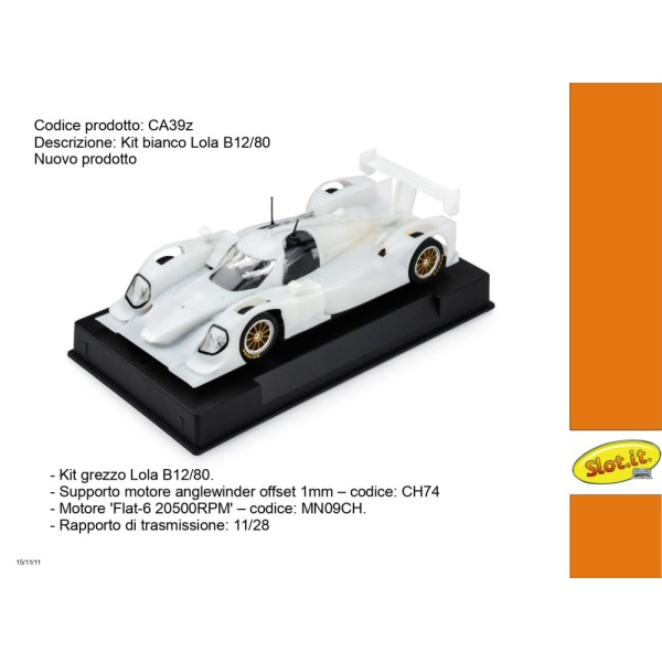 Slot.it CA39z Lola B12/80 White kit