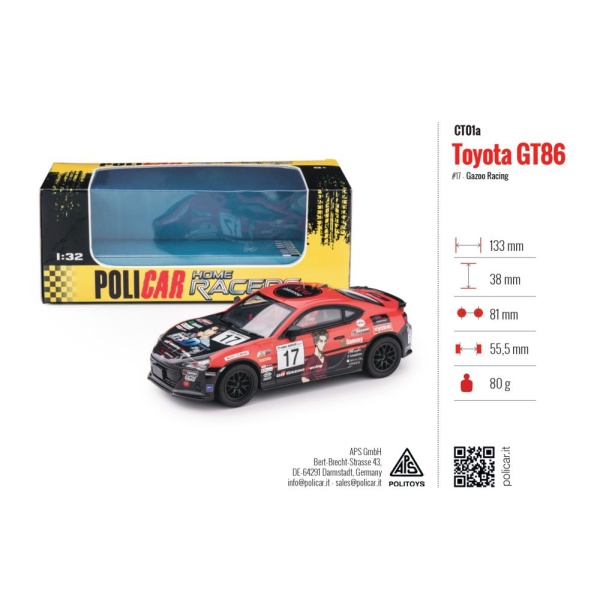 Policar CT01a Toyota GT86 – #17 Gazoo Racing