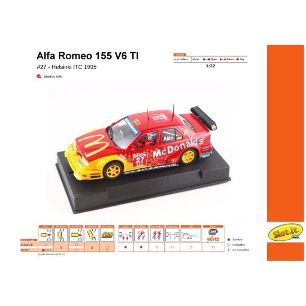 Slot.it CA40b Alfa Romeo 155 V6Ti – ITC 1995