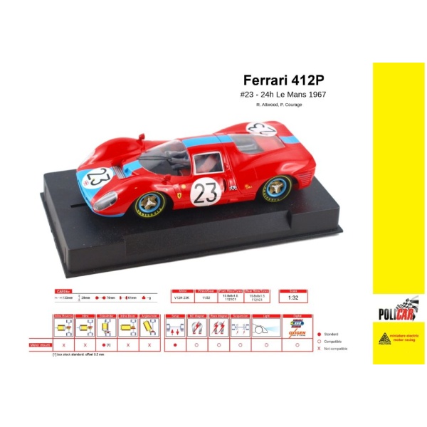 Policar CAR06c Ferrari 412P – 24h Le Mans 1967