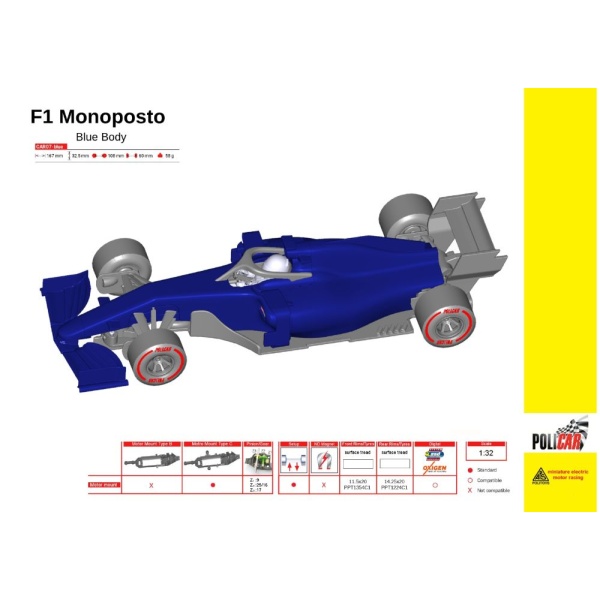 Policar CAR07 F1 Monoposto – Blue Body