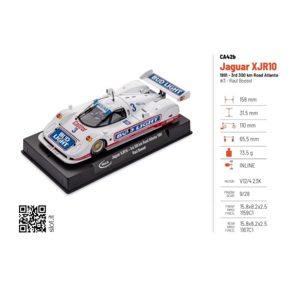 Slot.it CA42b Jaguar XJR10 n.3 – 3rd 300km Road Atlanta 1991