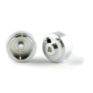 Slot.it W14308015A Aluminium Ø14.3x8x1.5mm wheels M2 grub silver (2x) 1.2g – ex PA33-Als