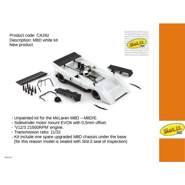 Slot.it CA26z MCLAREN M8D White kit