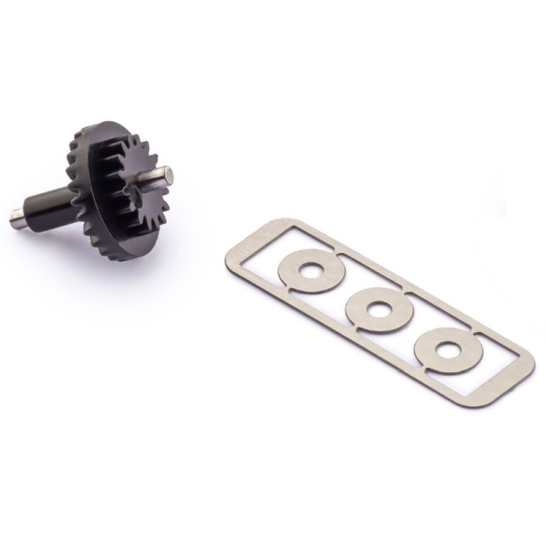 Policar PGI2516-bg Plastic bevel gear Z25/Z16 with shaft and spacers