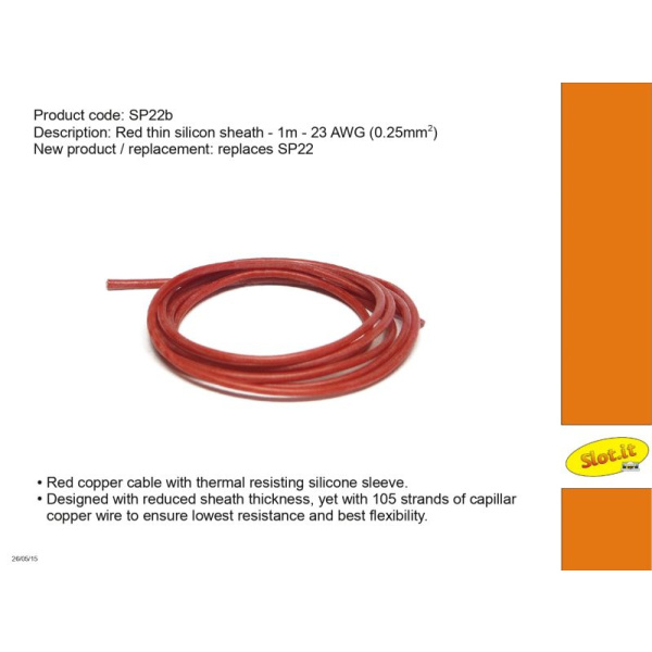 Slot.it SP22b Silicon Cable (1m)