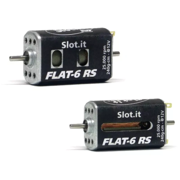 Slot.it MN14h FLAT-6 RS 24K RPM motor – 240g*cm @12V 15W – asymmetric case openings