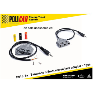 Policar P018-1a Banana to 3.5mm stereo jack adapter kit